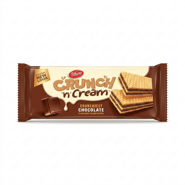 Tiffany Crunch n Cream Chocolate Flavoured Cream Wafers 65gm