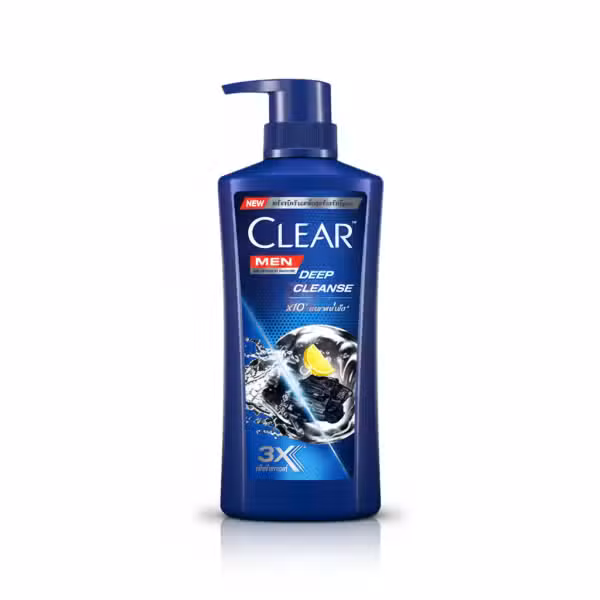 Clear Men Deep Cleanse Shampoo 390ml Charcoal Lemon