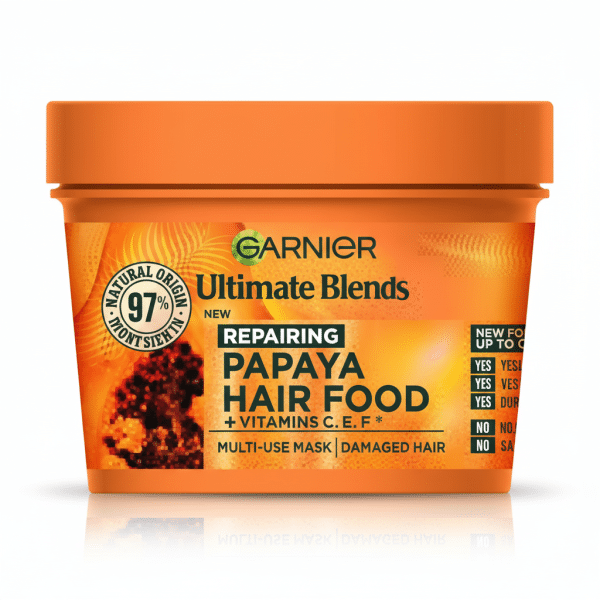 Garnier Ultimate Blends Repairing Papaya Hair Food Mask Vitamins C E F 320ml