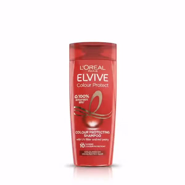 Loreal Paris Elvive Colour Protect Shampoo 400ml UV filter red peony coloured highlighted hair