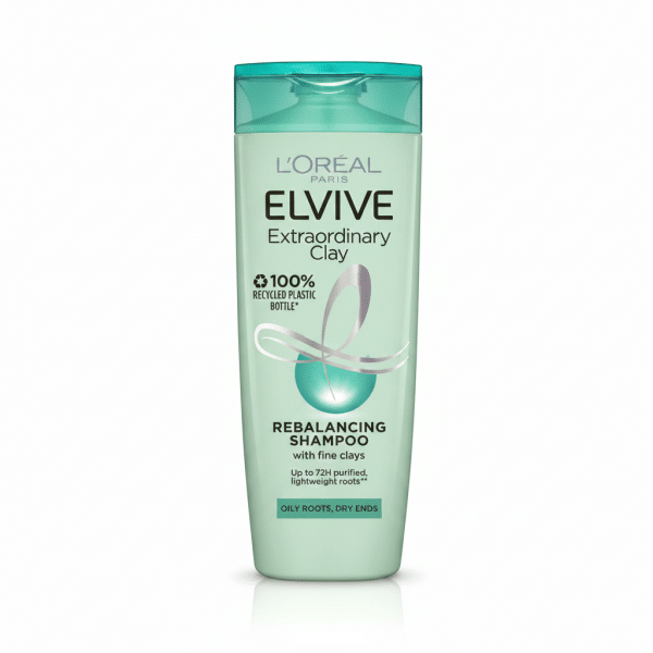 Loreal Paris Elvive Extraordinary Clay Rebalancing Shampoo 400ml Oily Roots Dry Ends