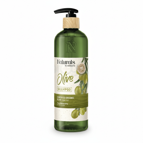Naturals by Watsons Olive Shampoo Certified Organic Deep Moisturising 490ml