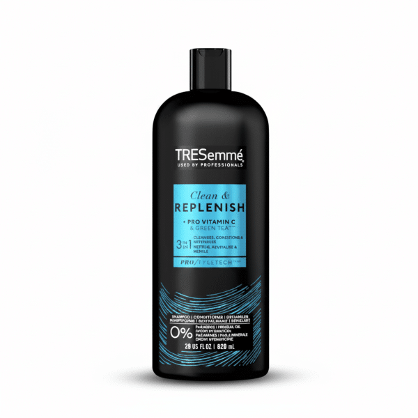 TRESemmé Clean & Replenish 3in1 Shampoo Conditioner Detangler Pro Vitamin C Green Tea 820ml