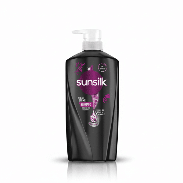 Sunsilk Black Shine Shampoo 625ml Henna Oil Pearl Vitamin E