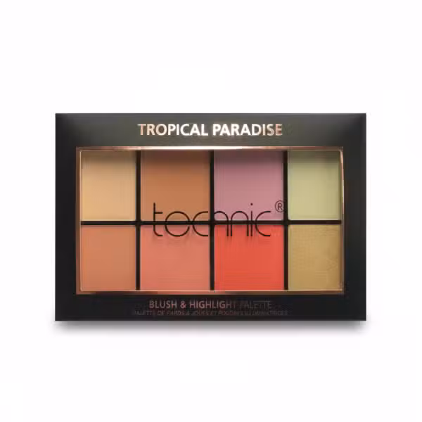 Technic Tropical Paradise Blush & Highlight Palette 32gm