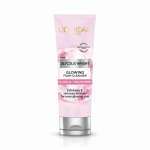L'Oreal Paris Glycolic Bright Glowing Foam Cleanser 100ml Exfoliates Removes Dullness