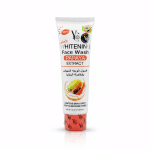 YC Whitening Face Wash Papaya Extract 100ml Lightens Skin Soft Deep Cleansing Pores