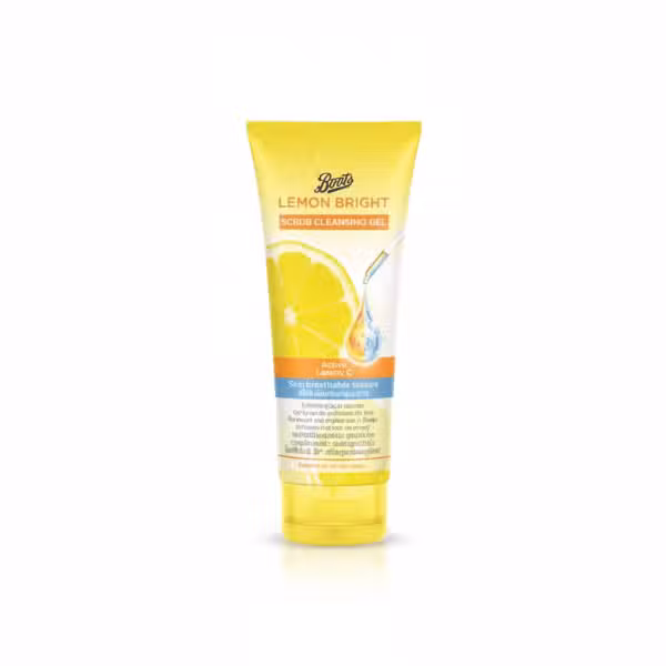 Boots Lemon Bright Scrub Cleansing Gel 100ml