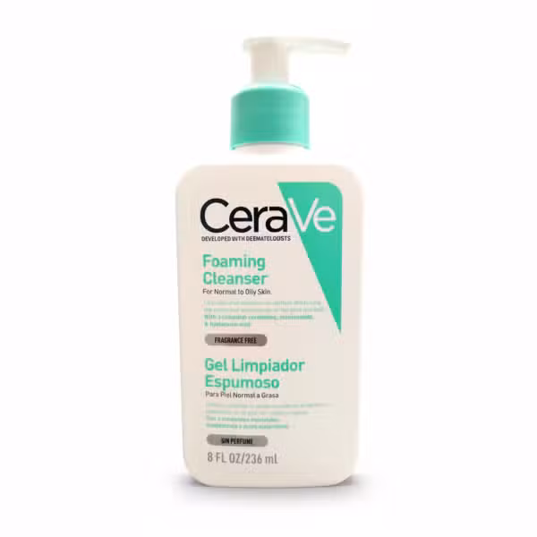 CeraVe Foaming Cleanser For Normal to Oily Skin 8 FL OZ 236 mL Fragrance Free