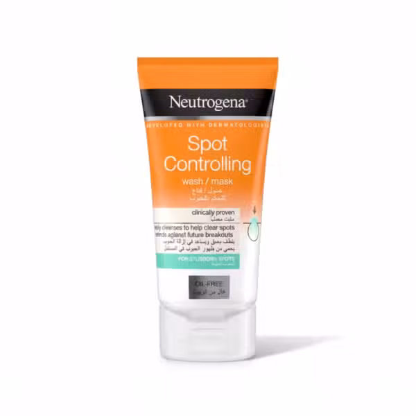 Neutrogena Spot Controlling Wash Mask 150ml Oil-Free For Stubborn Spots
