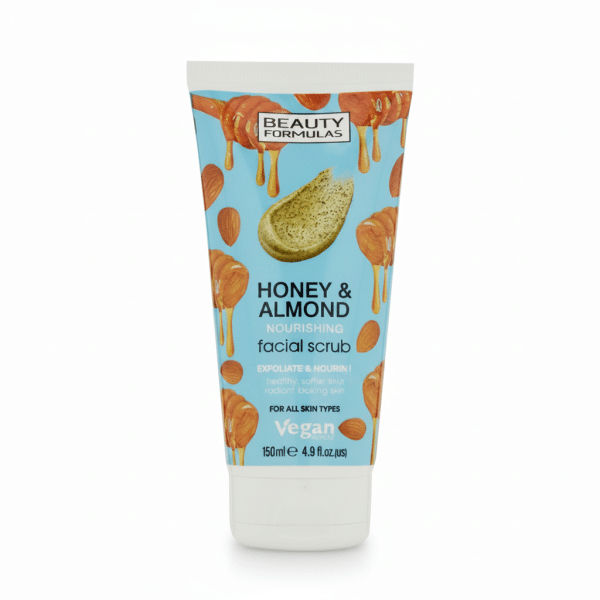 Beauty Formulas Honey & Almond Nourishing Facial Scrub 150ml Vegan