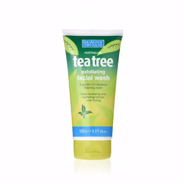 Beauty Formulas Australian Tea Tree Exfoliating Facial Wash 150ml