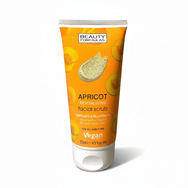 Beauty Formulas Apricot Revitalising Facial Scrub 150ml Vegan Exfoliate