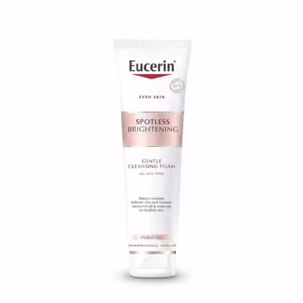 Eucerin Spotless Brightening Gentle Cleansing Foam All Skin Types Alcohol-free 150gm