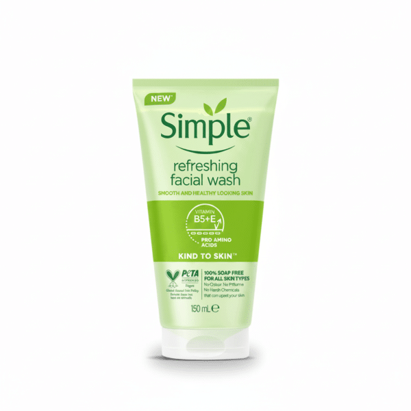 Simple Refreshing Facial Wash Vitamin B5+E Pro Amino Acids 150ml