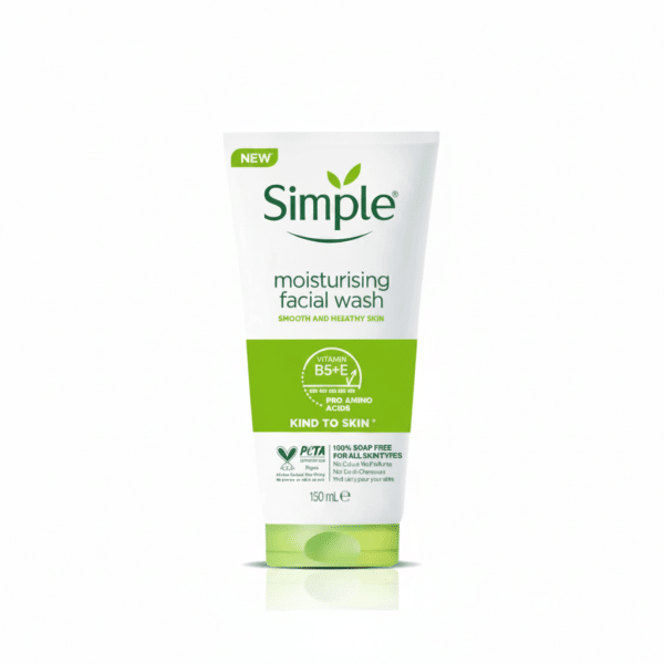 Simple Moisturising Facial Wash Vitamin B5+E Pro Amino Acids 150ml