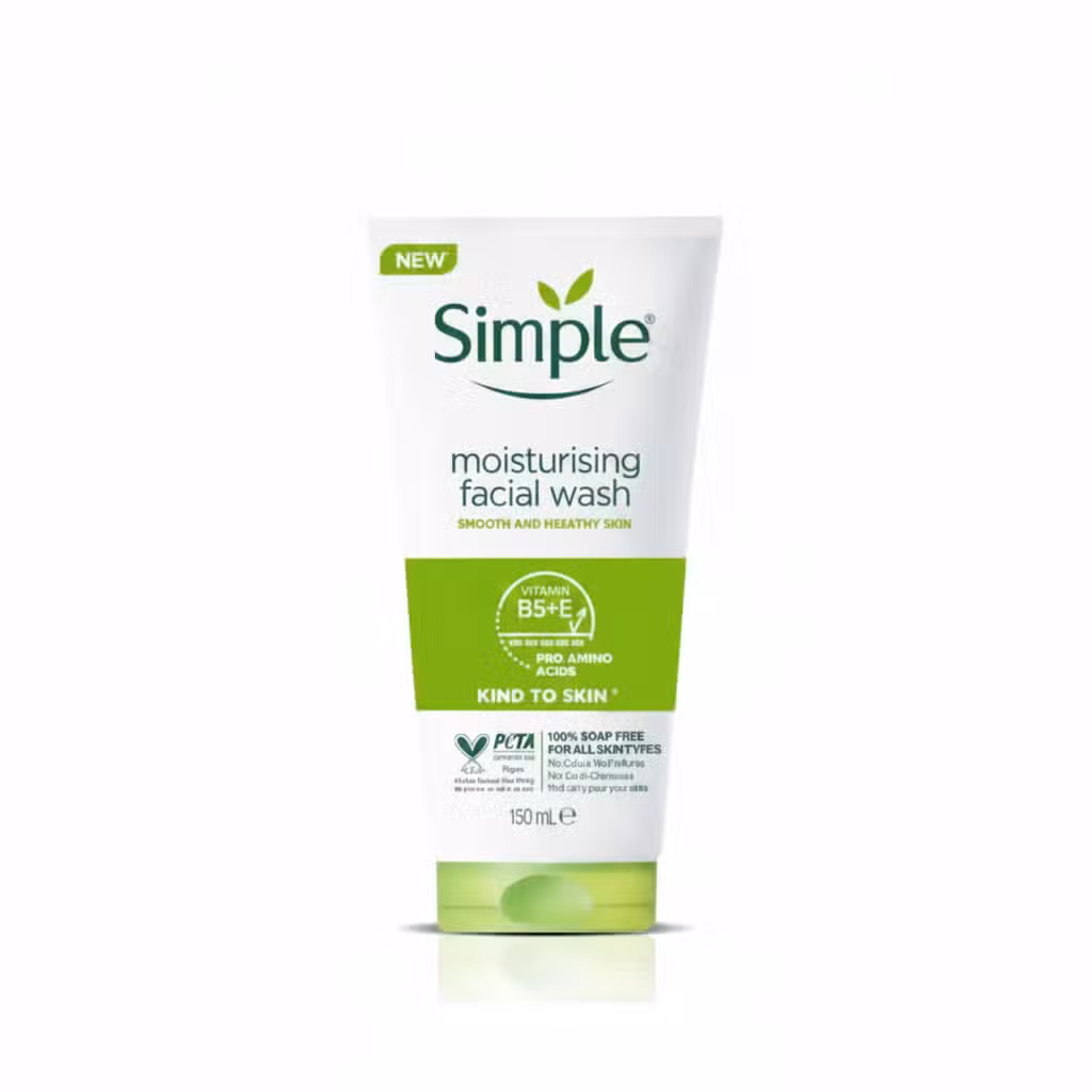 Simple Moisturising Facial Wash Vitamin B5+E Pro Amino Acids 150ml