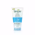 Simple Micellar Gel Wash Water Boost 150ml Hydrated Dewy Fresh Skin