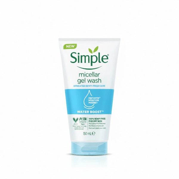 Simple Micellar Gel Wash Water Boost 150ml Hydrated Dewy Fresh Skin