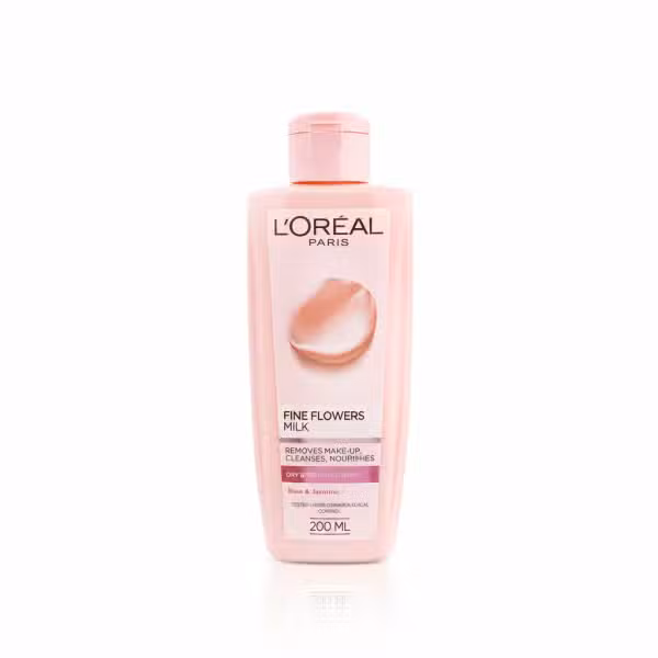 Loreal Paris Fine Flowers Milk Dry Sensitive Skin Rose Jasmine 200ml