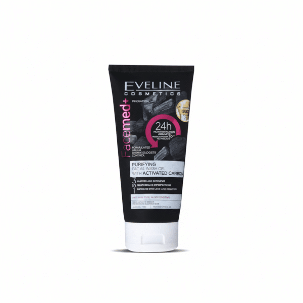 Eveline Cosmetics Facemed+ Purifying Facial Wash Gel with Activated Carbon 150ml