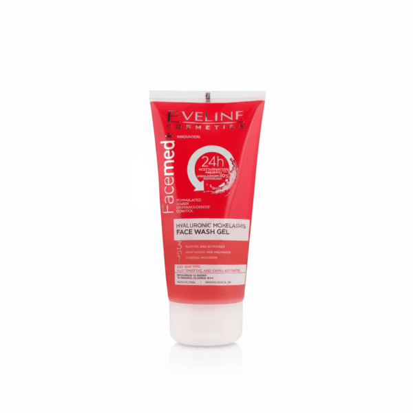Eveline Facemed Hyaluronic MoxeLashis Face Wash Gel 150ml 24h Moisturization Control