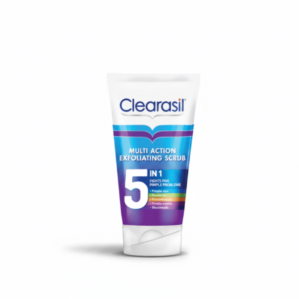 Clearasil Multi Action Exfoliating Scrub 150ml Fights Five Pimple Problems