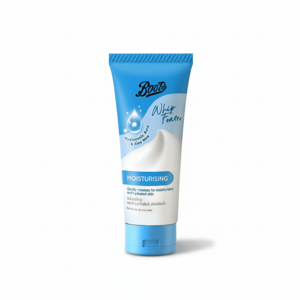 Boots Whip Foam Hyaluronic Acid Aloe Vera Moisturising Face Wash 100ml