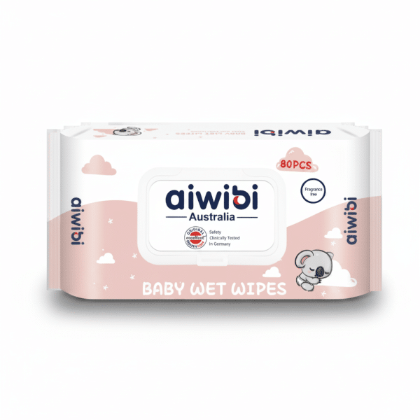 Aiwibi Baby Wet Wipes 80 Count Fragrance Free