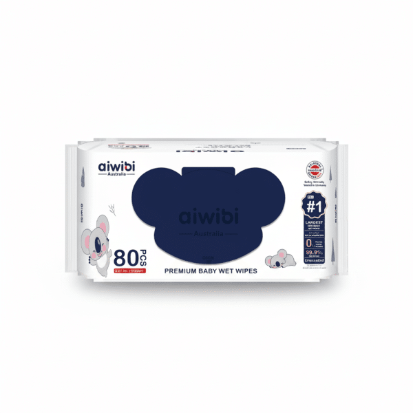 Aiwibi Australia Premium Baby Wet Wipes 80ct Unscented