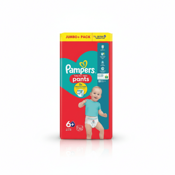 Pampers Baby-dry Pants Jumbo Pack Size 6 14-19kg 52pcs Extra Absorption