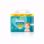Pampers baby-dry Diapers Size 4+ 10-15 KG 76 Count 12h Ultra Protection Extra Absorption