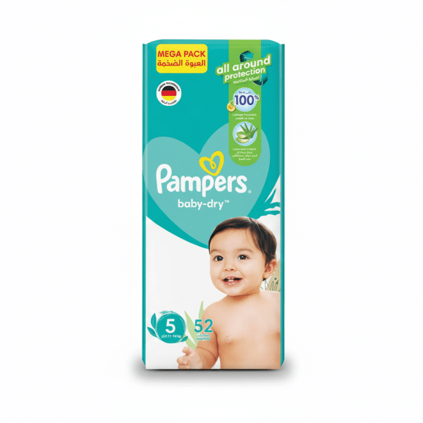 Pampers Baby Dry Diapers Size 5 11-16kg 52 Count All Around Protection