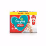 Pampers baby-dry nappy pants Size 4 9-15kg 74pcs Jumbo Pack