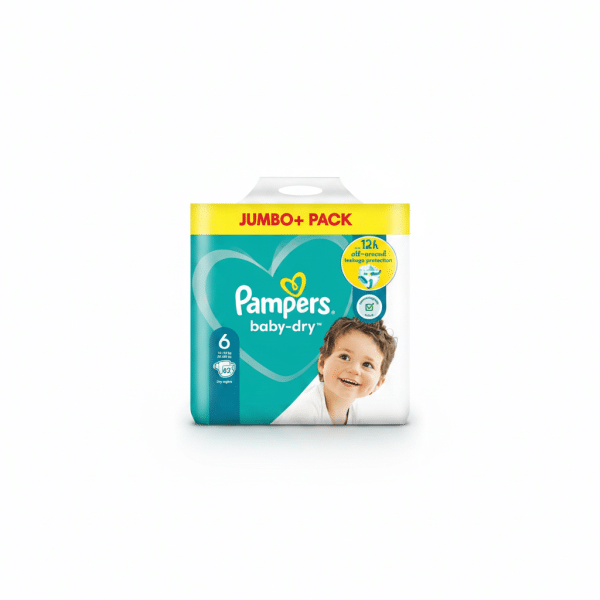 Pampers Baby-Dry Size 6 Diapers 62 Count 13-18 KG Jumbo Pack