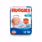 Huggies Dry Tape Newborn NB Up to 5kg Diapers 58 Count