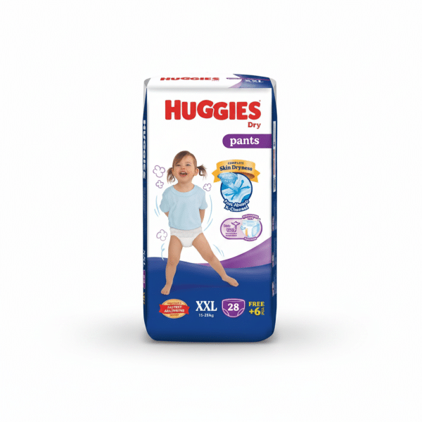 Huggies Dry Pants XXL 15-25kg 28+6pcs Complete Skin Dryness
