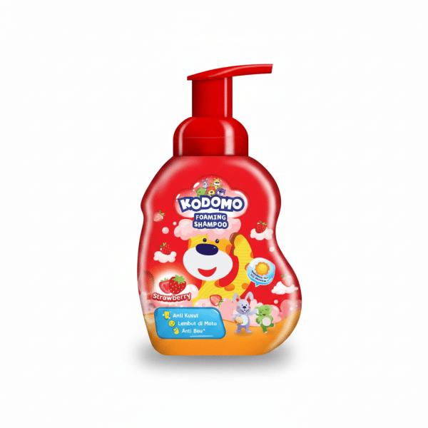 Kodomo Foaming Shampoo Strawberry Anti Kusut Lembut di Mata Anti Bau