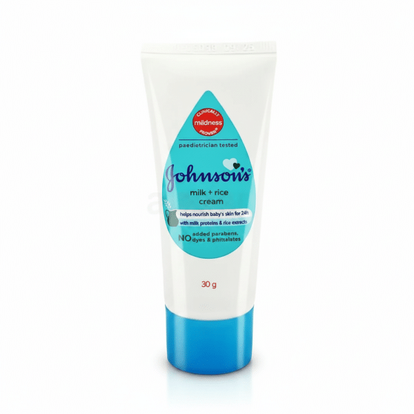 Johnson's Baby Milk Rice Cream 30g Paediatrician Tested