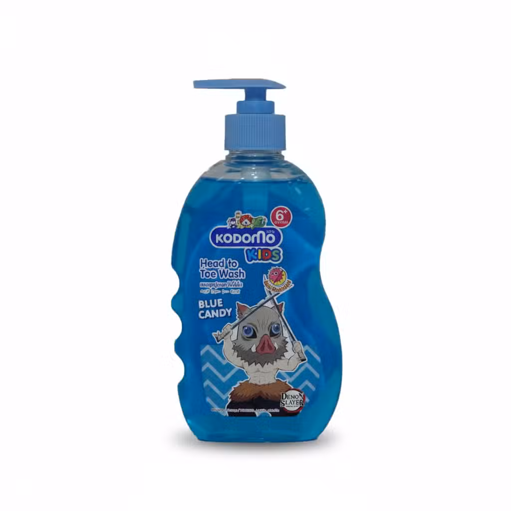Kodomo Kids Head to Toe Wash Blue Candy 400ml