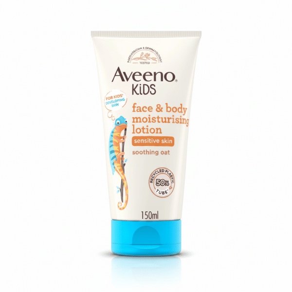 Aveeno Kids Face & Body Moisturising Lotion Sensitive Skin Soothing Oat 150ml