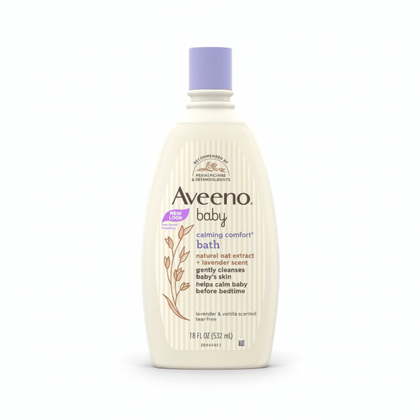 Aveeno Baby Calming Comfort Bath Lavender Vanilla Scented 18 Fl Oz