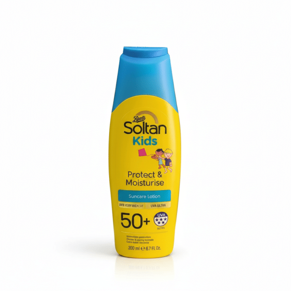 Boots Soltan Kids Protect Moisturise Suncare Lotion 50+ UVA Ultra 200ml
