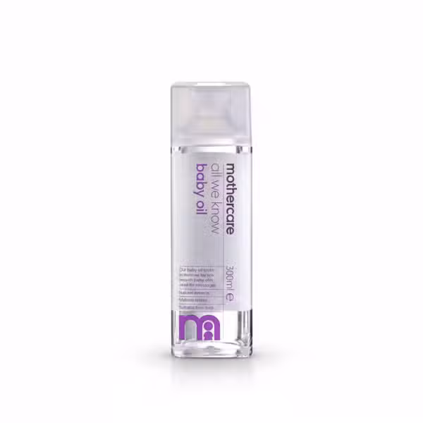 Mothercare All We Know Baby Oil 300ml Natural Extracts Suitable from birth