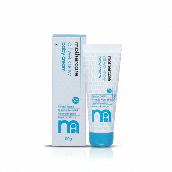 Mothercare Baby Cream 100gm Derma Tested Suitable From Birth Hypoallergenic Natural Extracts