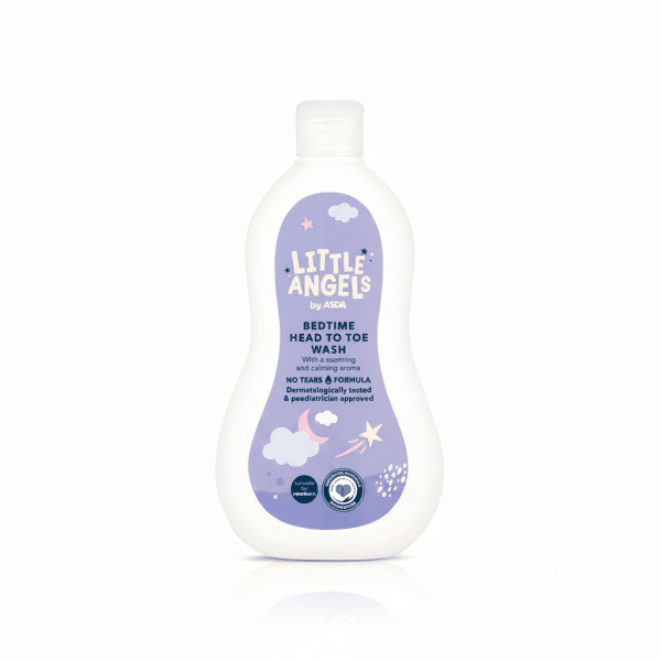 Little Angels by ASDA Bedtime Head to Toe Wash 500ml No Tears Formula Dermatologically Tested Pediatrician Approved