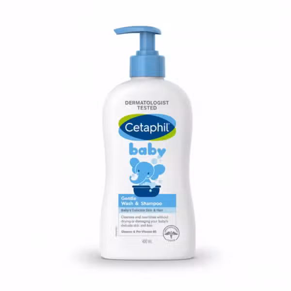 Cetaphil Baby Gentle Wash & Shampoo 400ml Dermatologist Tested