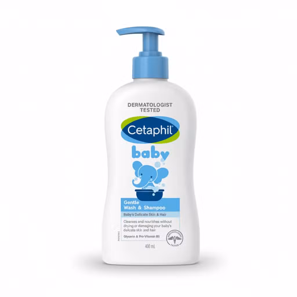 Cetaphil Baby Gentle Wash & Shampoo 400ml Dermatologist Tested