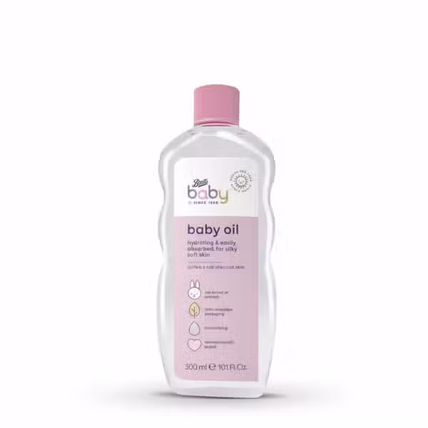Boots Baby Baby Oil 300ml Hydrating Moisturising