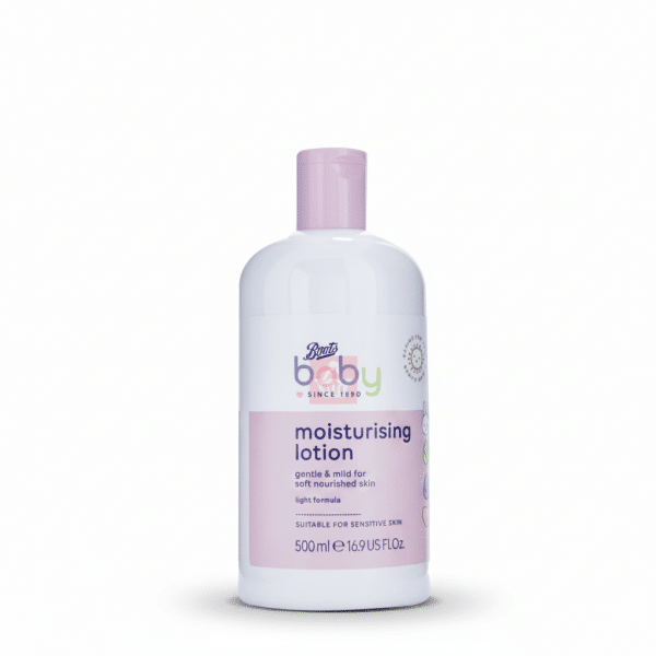 Boots Baby Moisturising Lotion 500ml Gentle Mild Soft Nourished Skin Light Formula Suitable Sensitive Skin